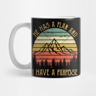 Vintage Christian He Has A Plan And I Have A Purpose Mug